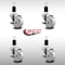 Service Caster 3'' SS Nylon Swivel 1-1/2'' Expanding Stem Caster Set with Brake, 4PK SCC-SSEX20S314-NYS-TLB-112-4 - alternate 4